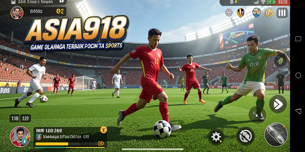 Screenshot ASIA918 menampilkan aksi menarik dalam permainan olahraga.