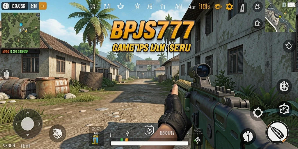 Tampilan aksi seru dalam gameplay BPJS777 di mode TPS.