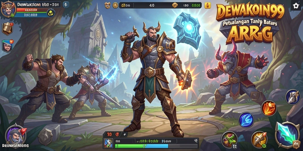 Tangkapan layar DEWAKOIN99 menunjukkan aksi pertarungan yang mendebarkan dalam gameplay ARPG.