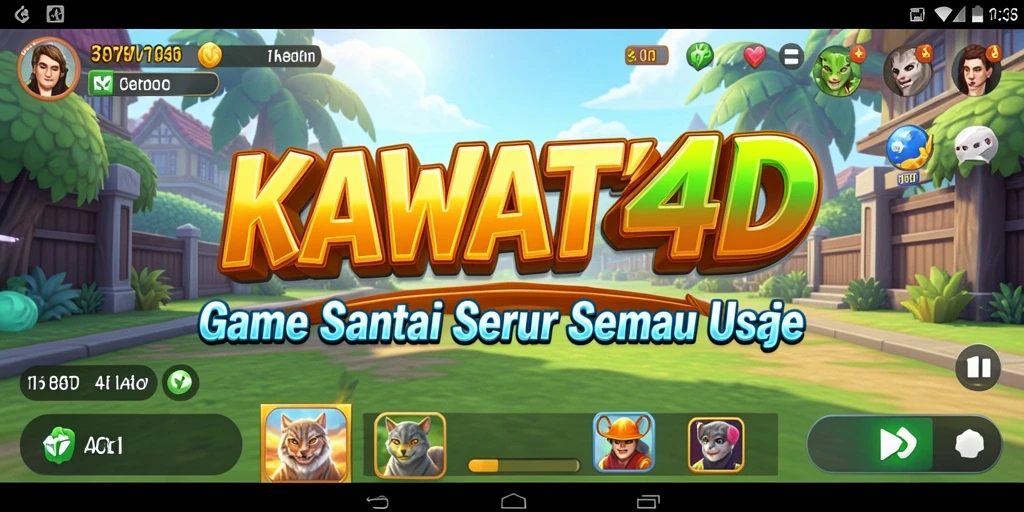 Tampilan gameplay KAWAT4D yang seru dan menarik.