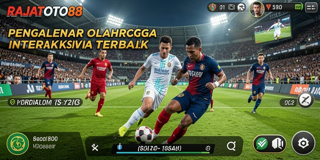 Tampilan gameplay dari RAJATOTO88 yang penuh aksi olahraga.